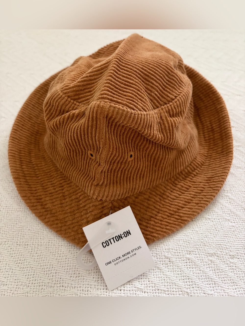 Cotton On Women’s Corduroy Bucket Hat in Rust